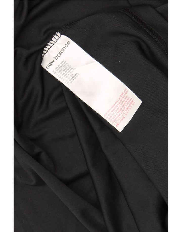 NEW BALANCE Herre grafisk T-shirt Top Medium Sort Polyester