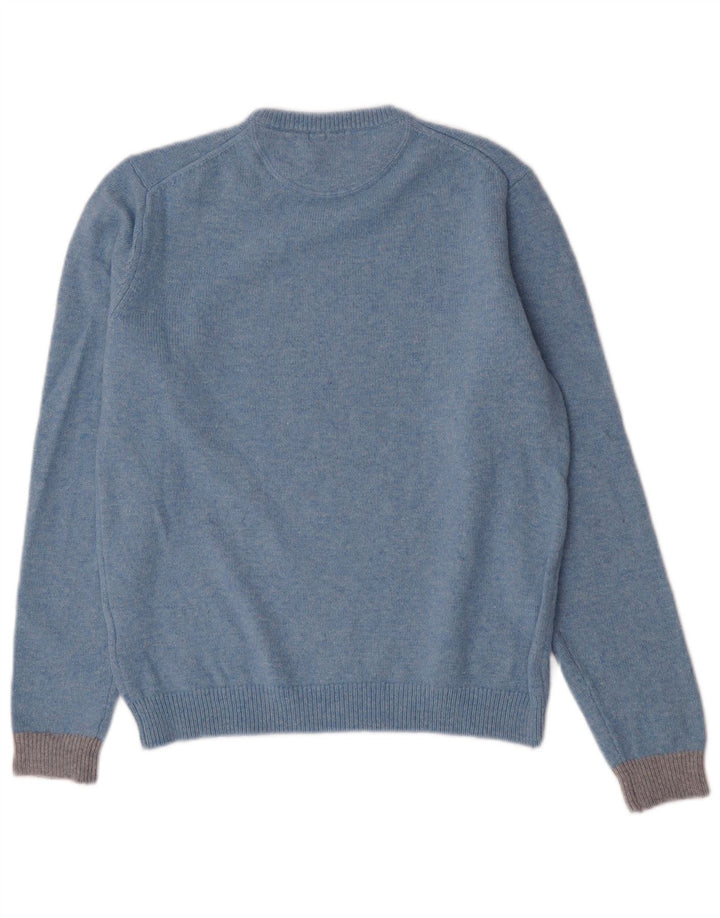 Sun68 Dame sweater med rund hals, stor blå uld