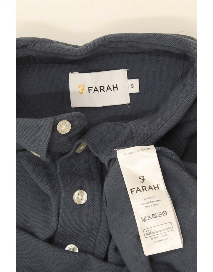 Farah Herre Pullover Shirt Lille marineblå bomuld