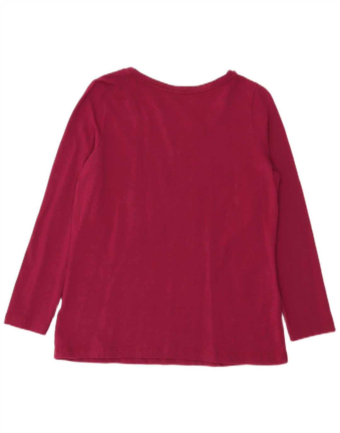 Marks & Spencer Dame Top Langærmet UK 14 Large Bourgogne Bomuld