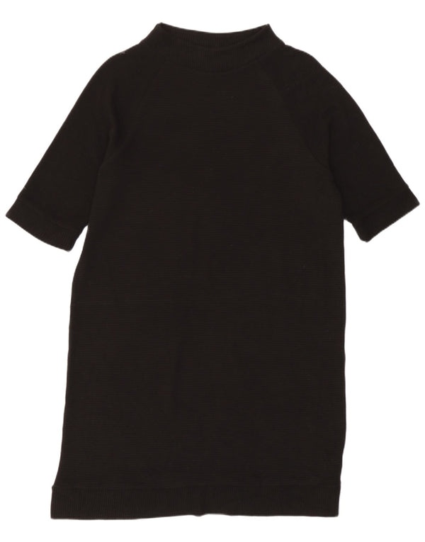 French Connection Womens Basic Dress UK 12 Medium Black Viscose