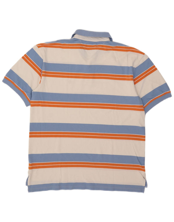 Tommy Hilfiger Herre poloshirt XL Flerfarvet stribet bomuld