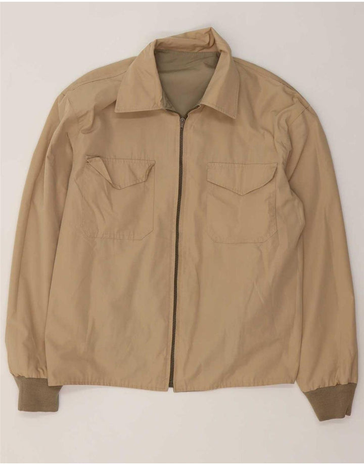 Vintage herre vendbar jakke UK 38 Medium Khaki