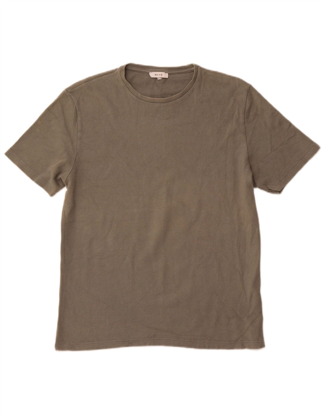 REISS Herre T-Shirt Top Stor Grøn Bomuld