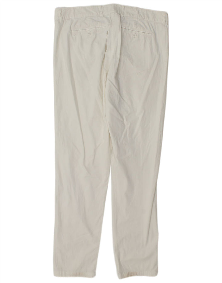 Marks & Spencer Dame Slim Chino Bukser UK 12 Medium W32 L30 White