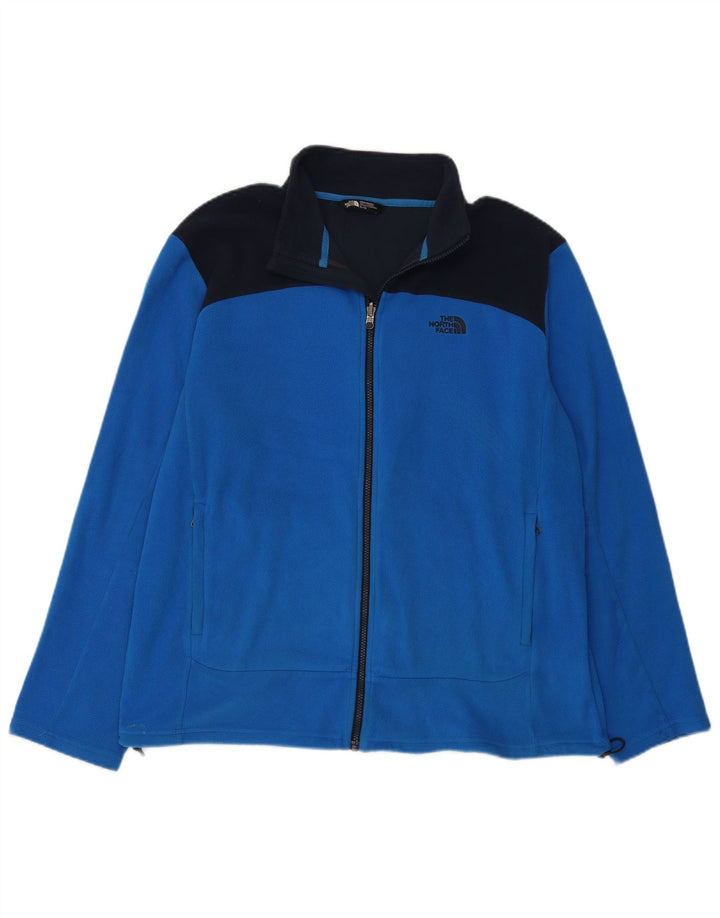 The North Face Herre Fleecejakke UK 42 XL Blå Colourblock Polyester