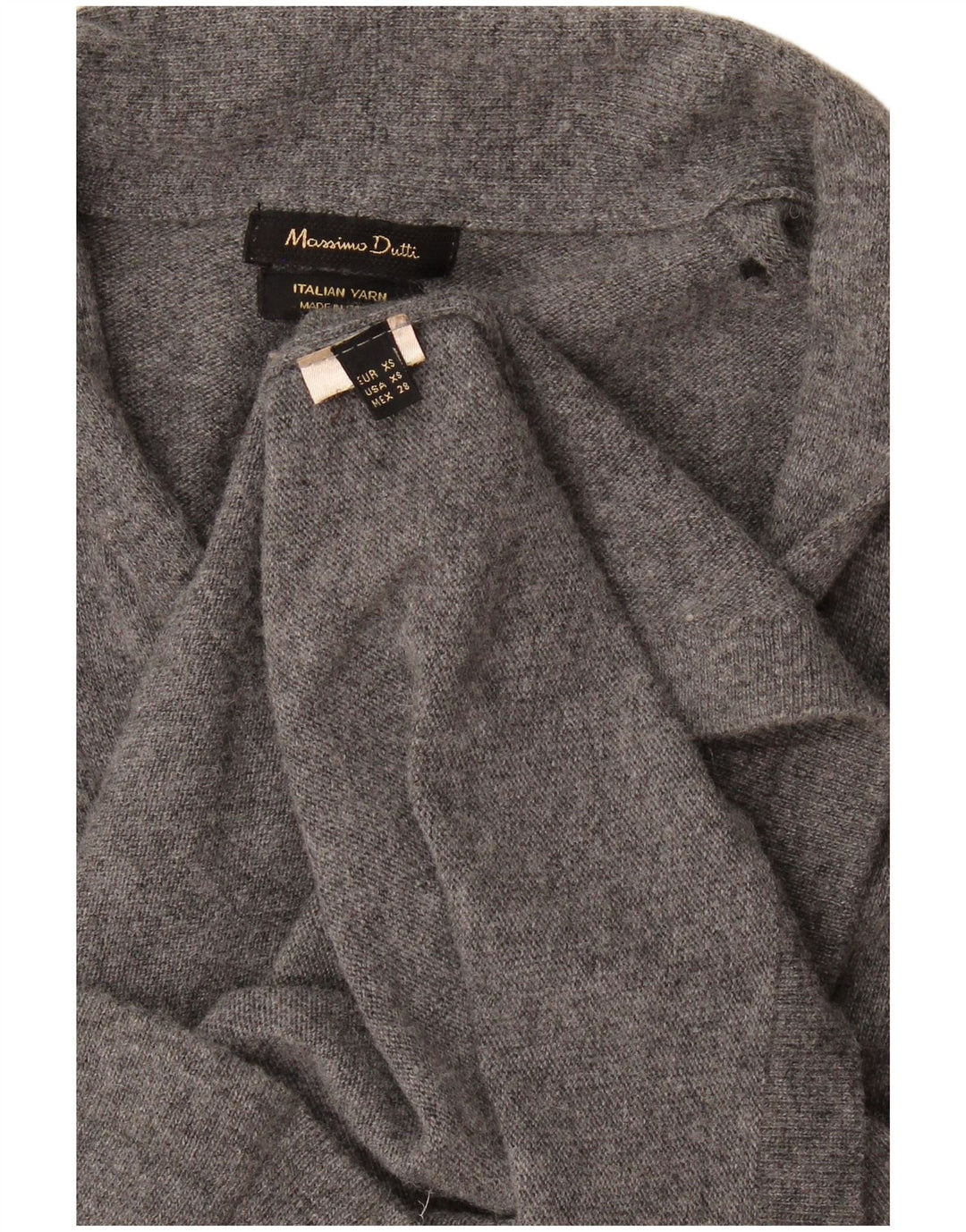 Massimo Dutti Dame Jumper Kjole UK 6 XS Grå
