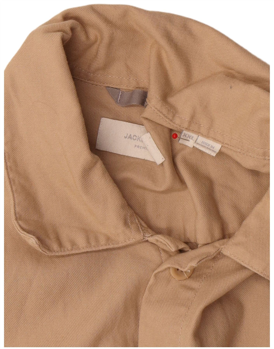 Jack & Jones herreskjorte 2XL beige bomuld