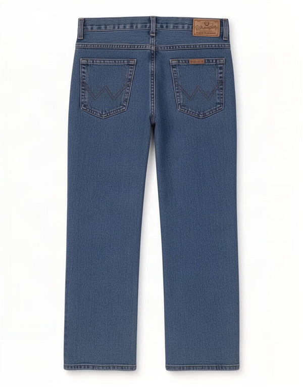 Wrangler Straight Jeans til mænd W34 L30 blå bomuld