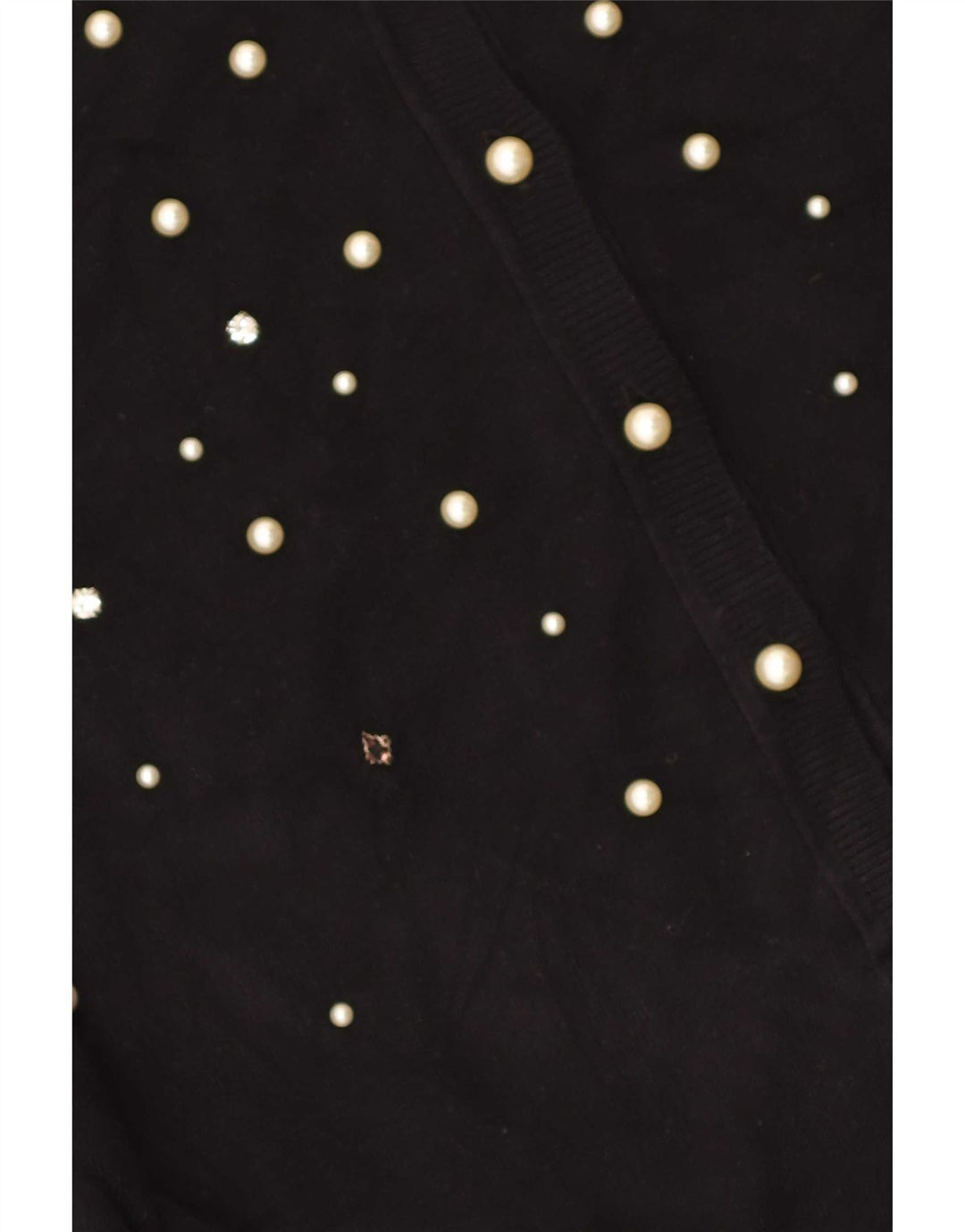 Zara Dame Cardigan Sweater UK 14 Stor Sort Viscose