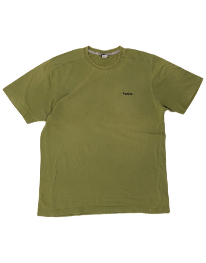 Reebok herre T-shirt top mellemgrøn bomuld