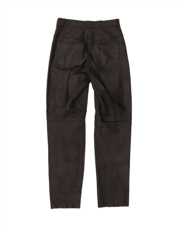 Mens Leather Trousers IT 44 XS W27 L31 Vintage Front Line and Second-Hand Front Line from Messina Hembry 