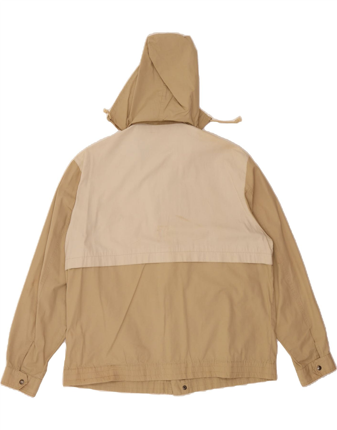 MCGREGOR Mens Hooded Bomber Jacket IT 54 2XL Beige Colourblock Cotton Vintage McGregor and Second-Hand McGregor from Messina Hembry 