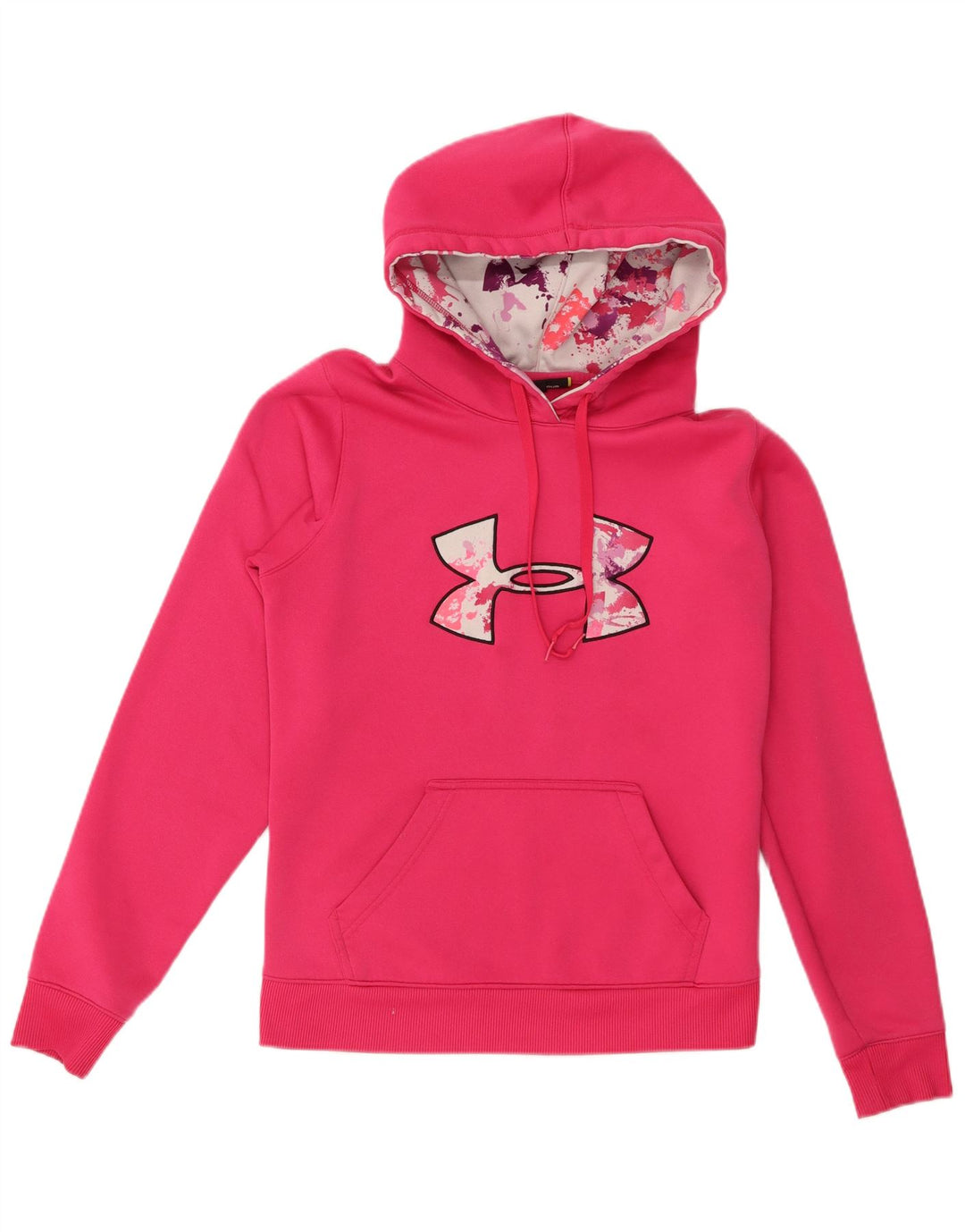 Under Armour Grafisk hættetrøje til kvinder UK 14 Medium Pink Polyester