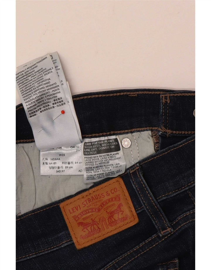 Levi's denimshorts til kvinder W25 XS Marineblå bomuld