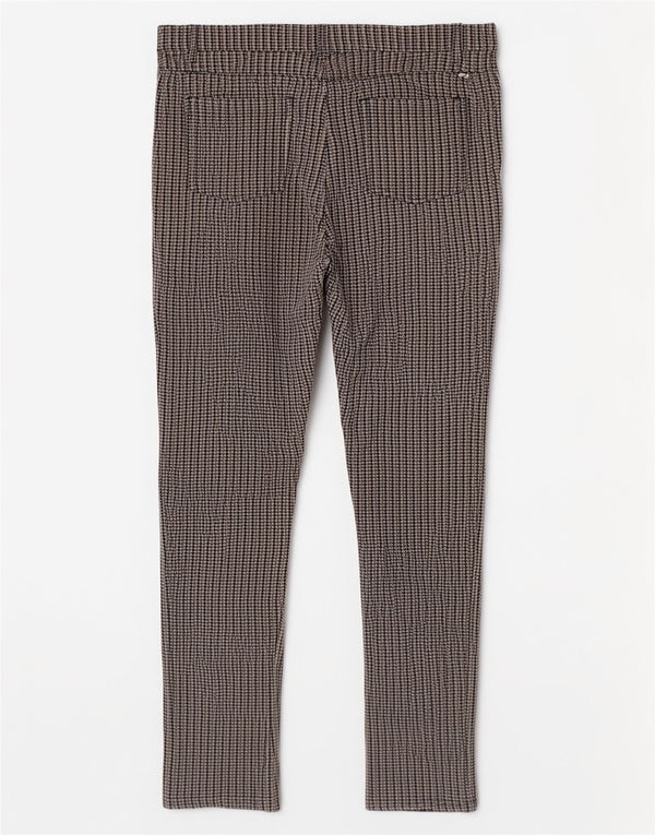 Ellesse Dame Slim Casual Bukser Medium W30 L28 Grå Houndstooth Viscose