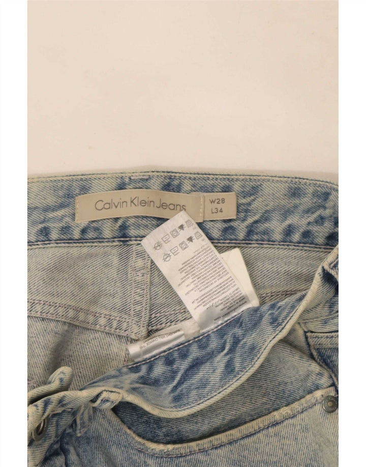 Calvin Klein Herre Slim Jeans W28 L34 Blå Bomuld