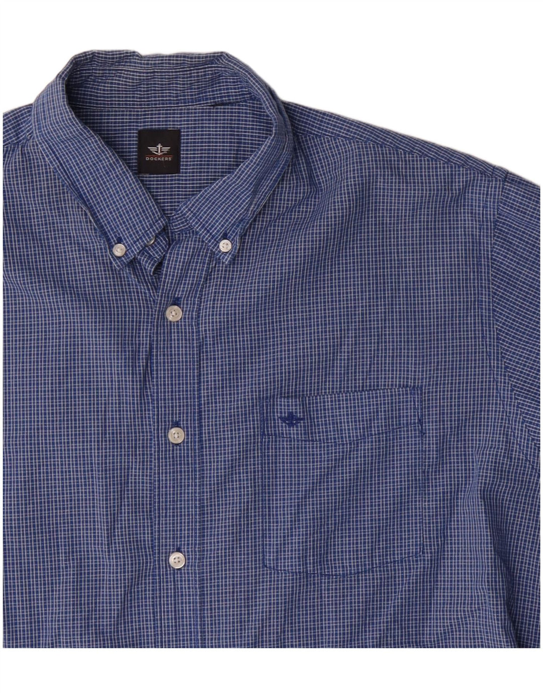Dockers herreskjorte XL blå ternet