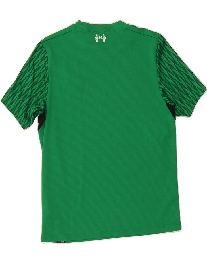 NEW BALANCE Boys Graphic T-Shirt Top 11-12 Years Green Polyester Vintage New Balance and Second-Hand New Balance from Messina Hembry 