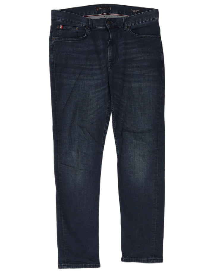 Tommy Hilfiger Herre Bleecker Stretch Slim Jeans W32 L30 Blå Bomuld