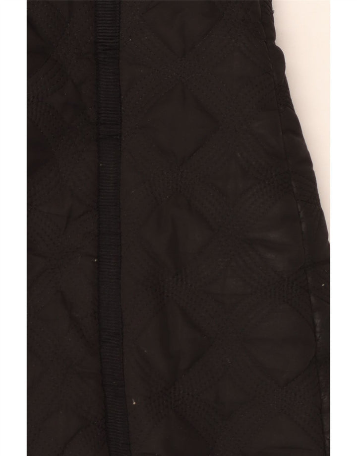 Desigual Dame Hætte quiltet, polstret frakke EU 44 XL Sort Polyester