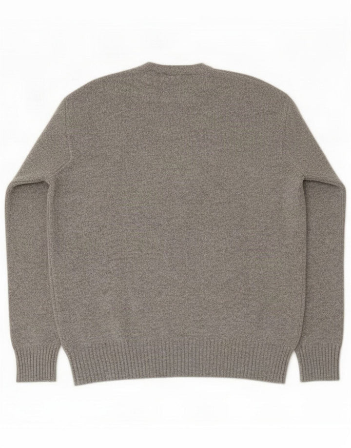 North Sails Sweater med rund hals til mænd mellemgrå uld