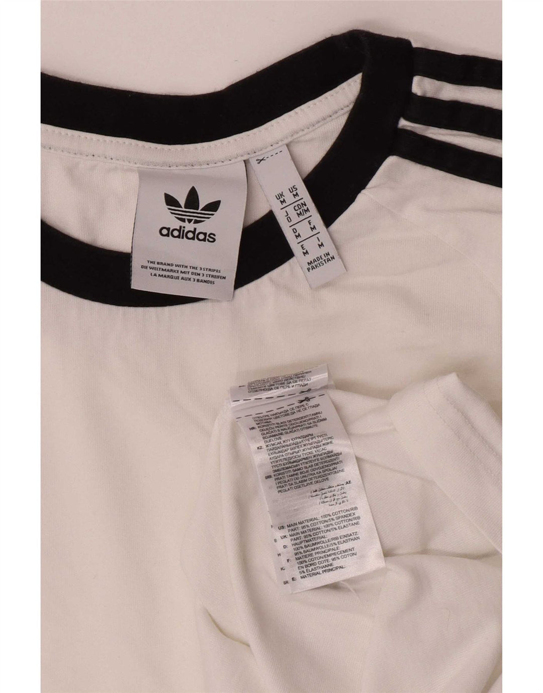 Adidas Herre Regular Top Langærmet Medium White Bomuld