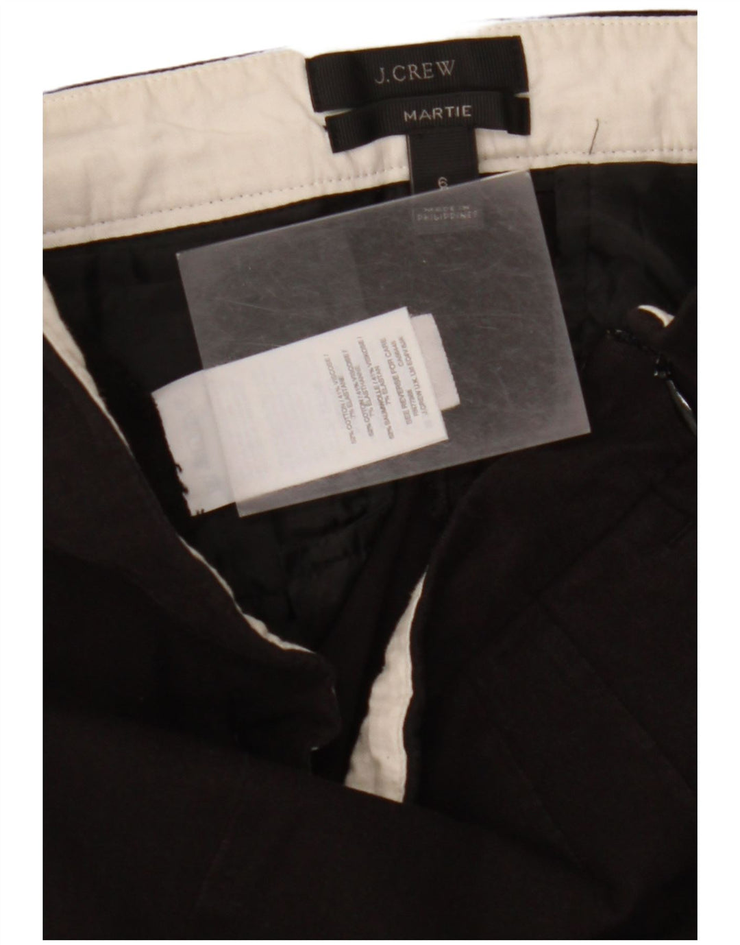 J. CREW Womens Martie Pegged Cropped Trousers US 6 Medium W28 L24 Black
