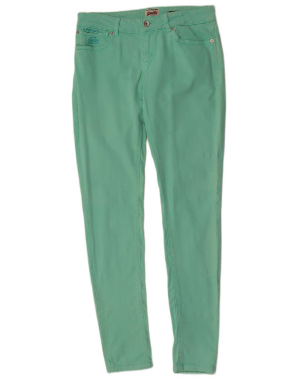 Superdry Super Skinny Casual Bukser til kvinder W30 L32 Grøn
