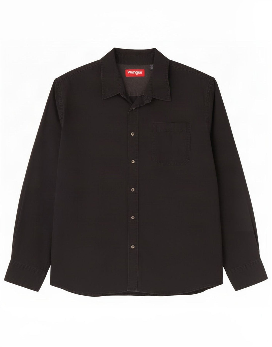 Wrangler Herreskjorte 2XL Sort Bomuld