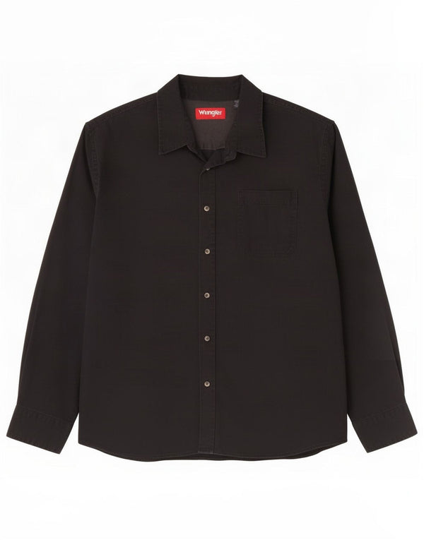 Wrangler Herreskjorte 2XL Sort Bomuld