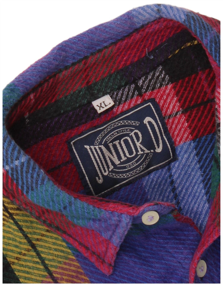 Junior.D Herre Flanellskjorte XL Flerfarvet Plaid