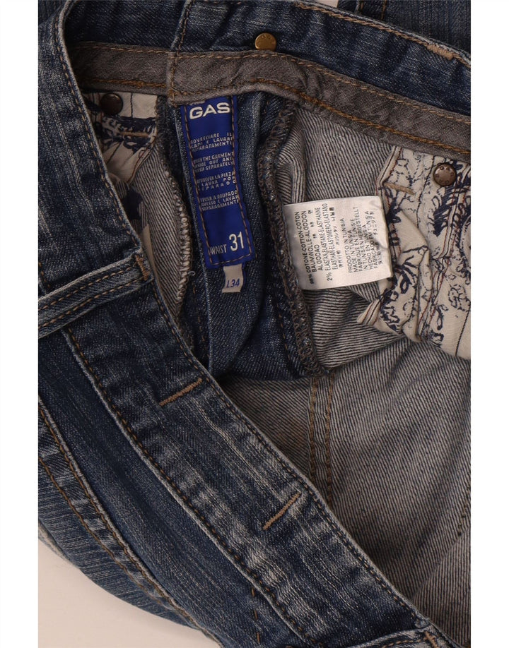 Gas Straight Jeans til mænd W31 L28 Marineblå bomuld