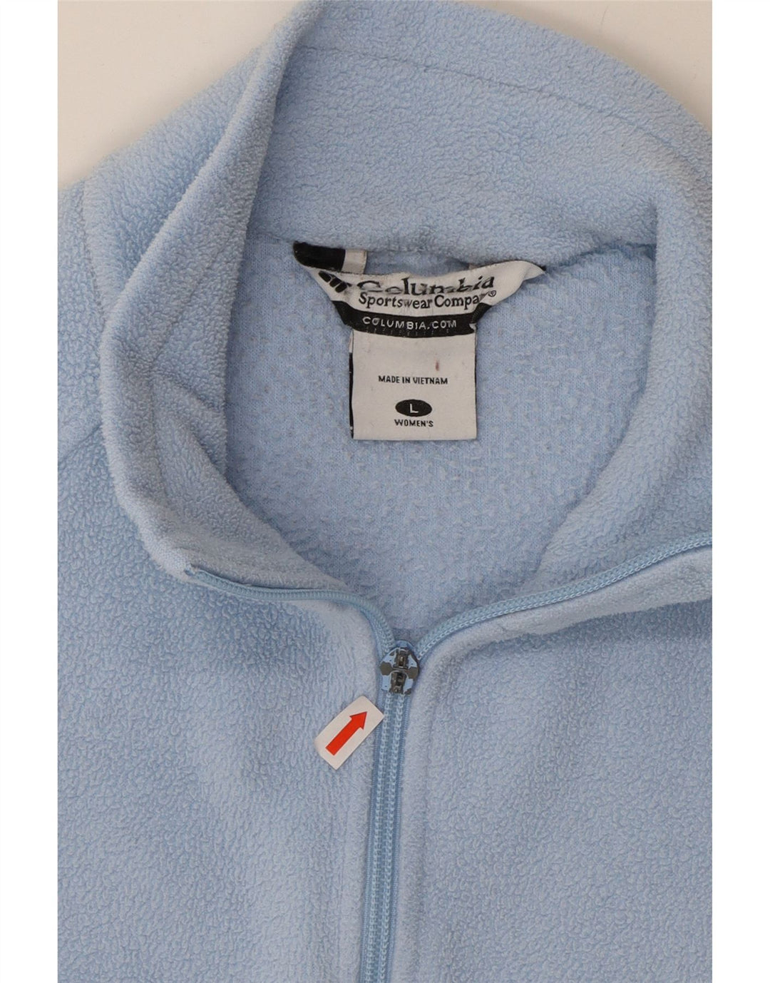 COLUMBIA Womens Fleece Jacket UK 16 Large Blue Polyester Vintage Columbia and Second-Hand Columbia from Messina Hembry 