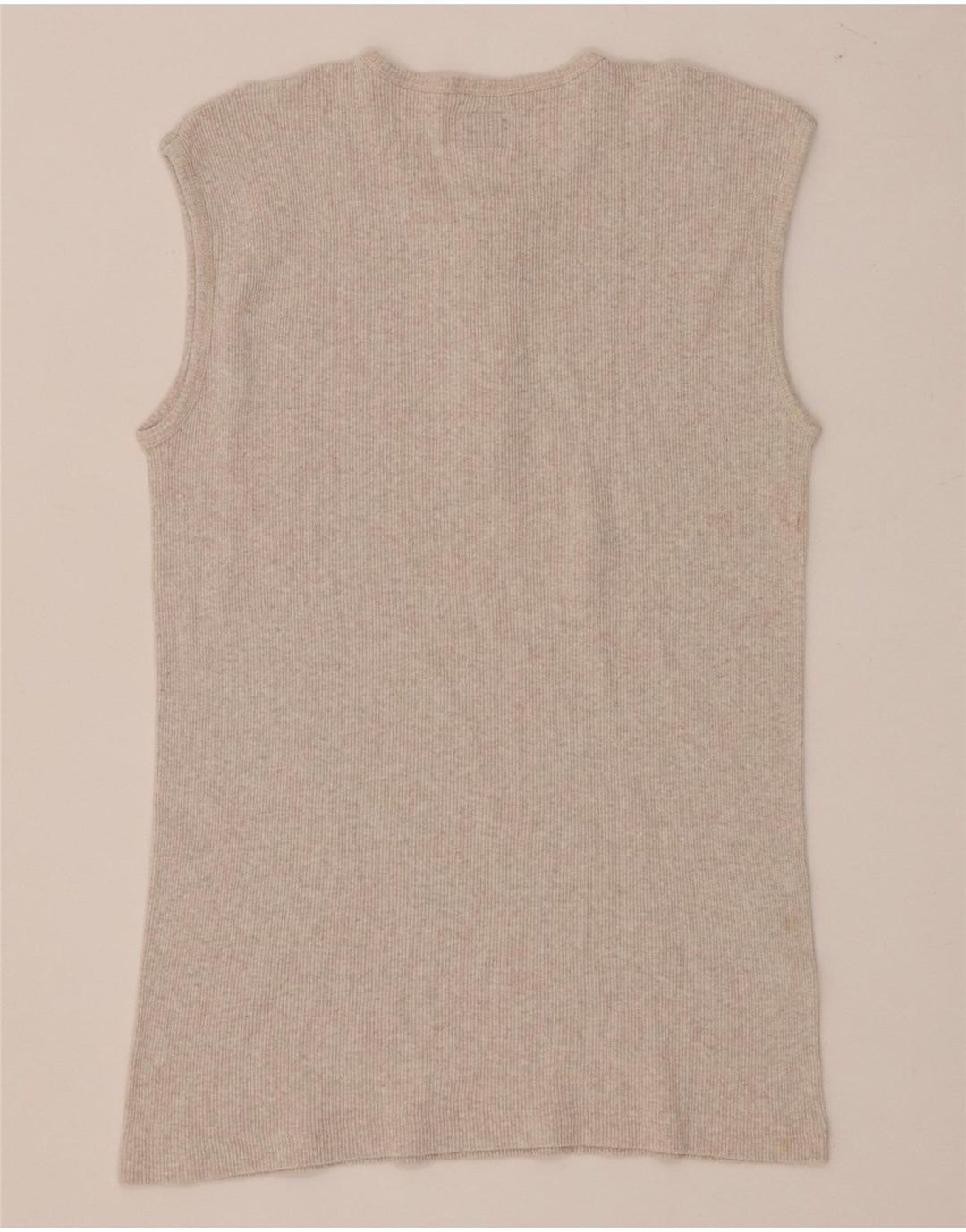 Levi's Damevest Top UK 14 Stor Beige Flecked Bomuld