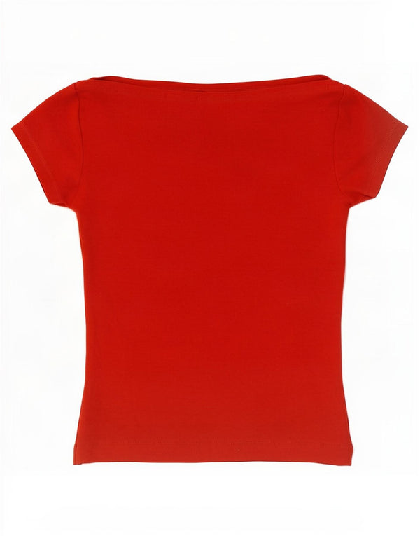 Zara Pige T-Shirt Top 11-12 År Rød Bomuld