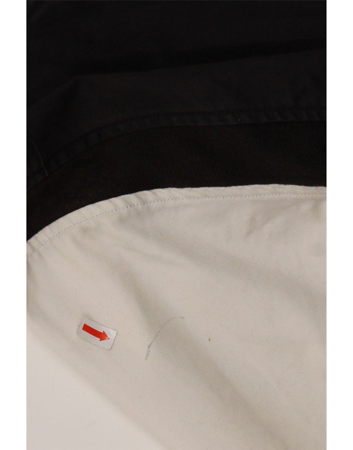 Adidas Herre Graphic Varsity Jacket UK 38 Medium Sort Colourblock Bomuld