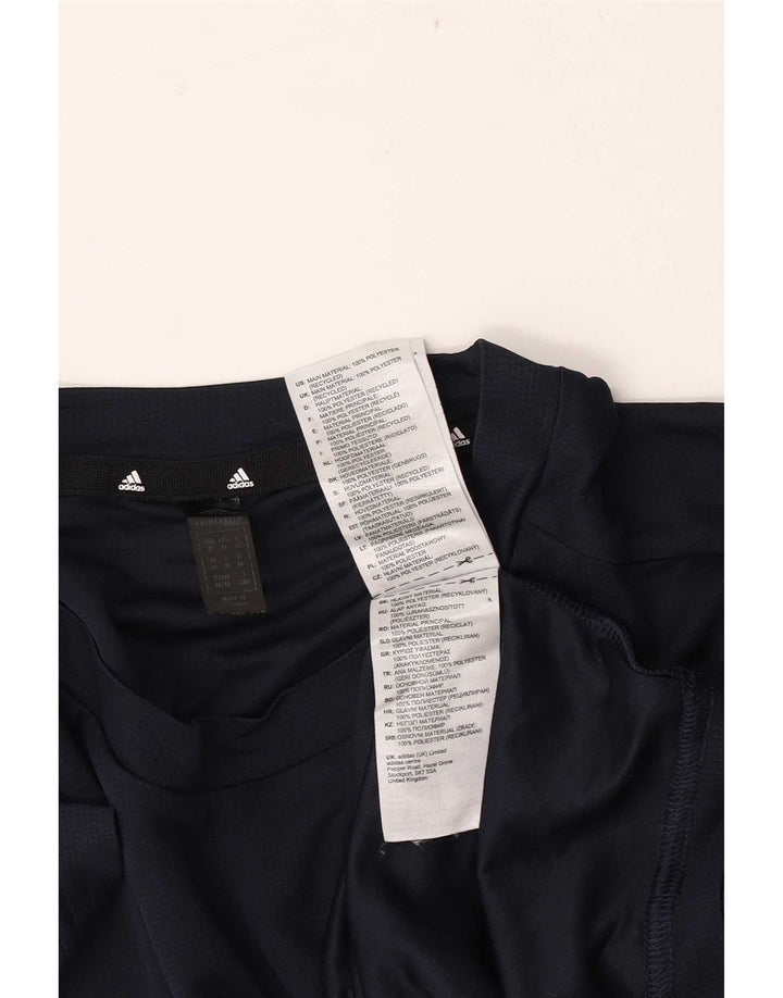 Adidas Herre Aeroready T-Shirt Top XL Navy Blue Polyester