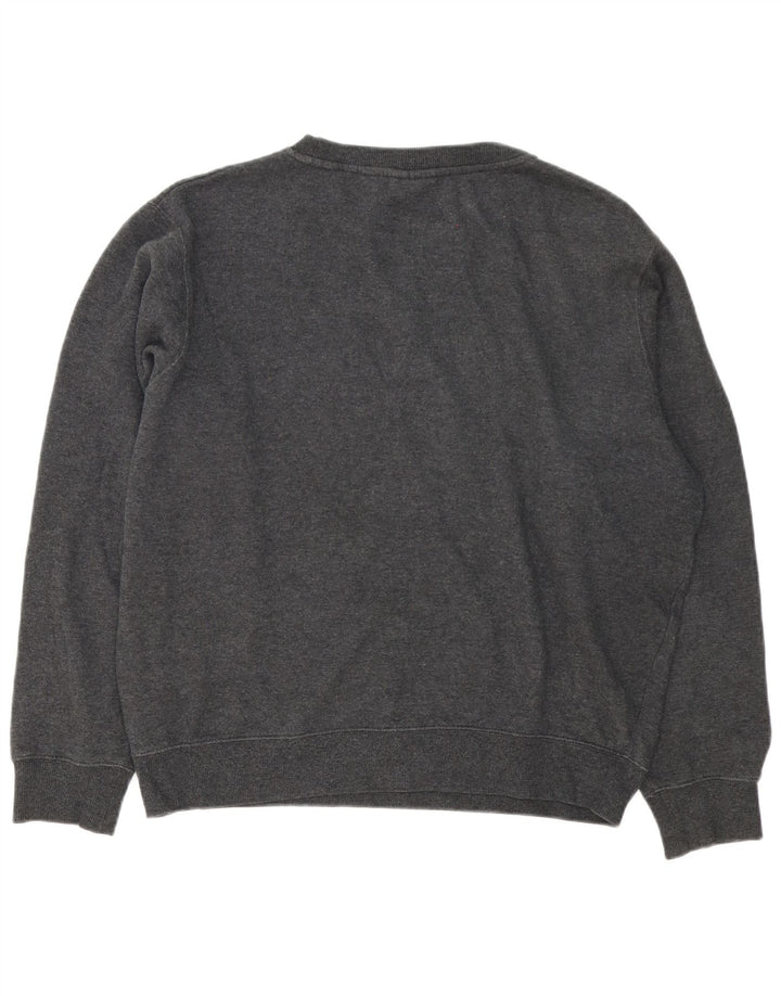 Fila Herre Grafisk Sweatshirt Jumper Stor Grå Bomuld