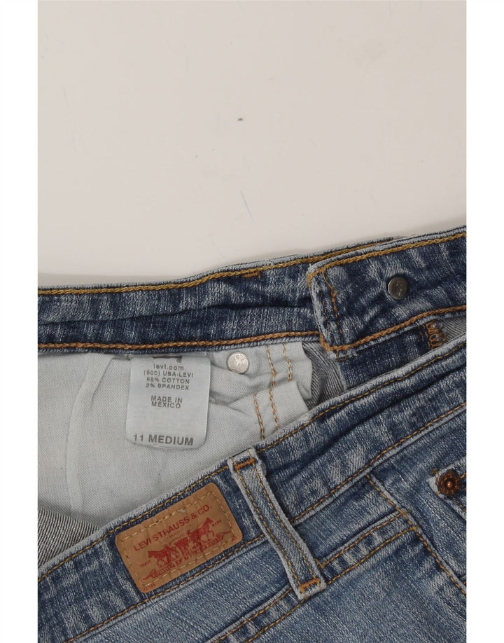 LEVI'S Womens 524 Super Low Slim Jeans US 11 Large W32 L30 Blue Cotton Vintage Levi's and Second-Hand Levi's from Messina Hembry 