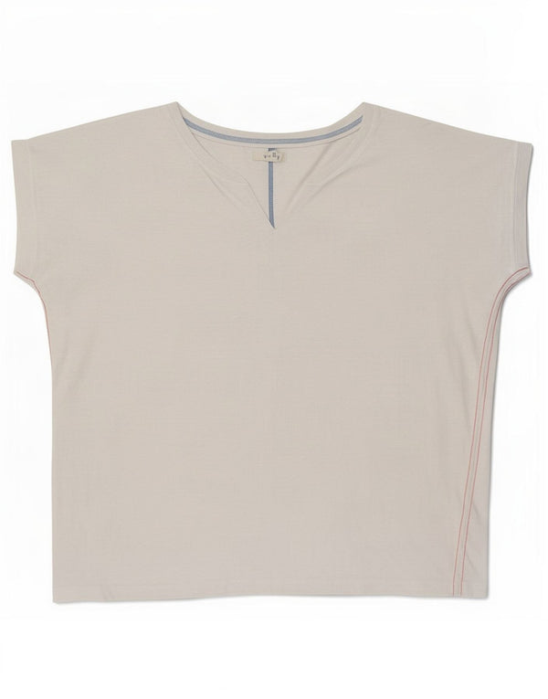 White Stuff Dame T-Shirt Top UK 20 2XL Bomuld