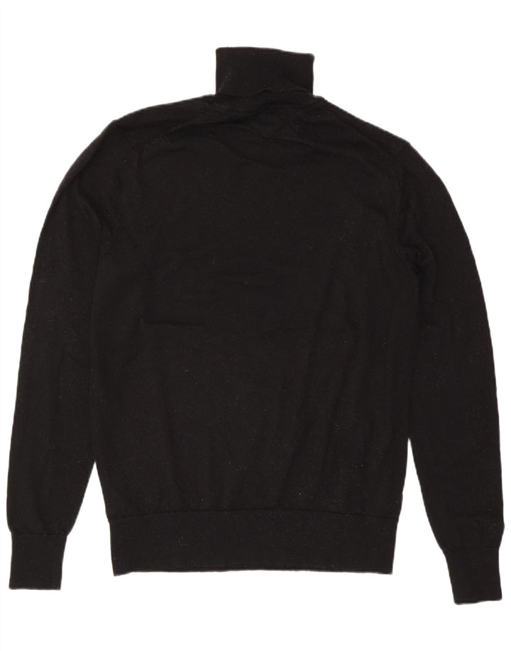 Tommy Hilfiger Herre Roll Neck Jumper Sweater 2XL Sort Uld
