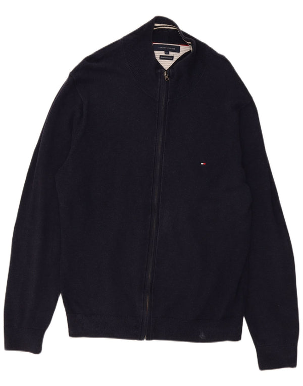 Tommy Hilfiger Herre Cardigan Sweater 2XL Marineblå Bomuld