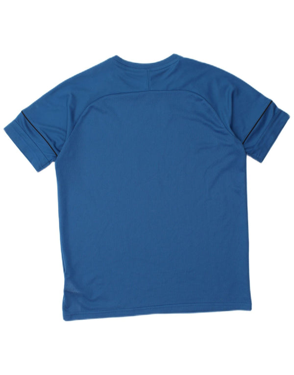 NIKE Boys Dri Fit T-Shirt Top 13-14 år XL Blå Polyester Sports