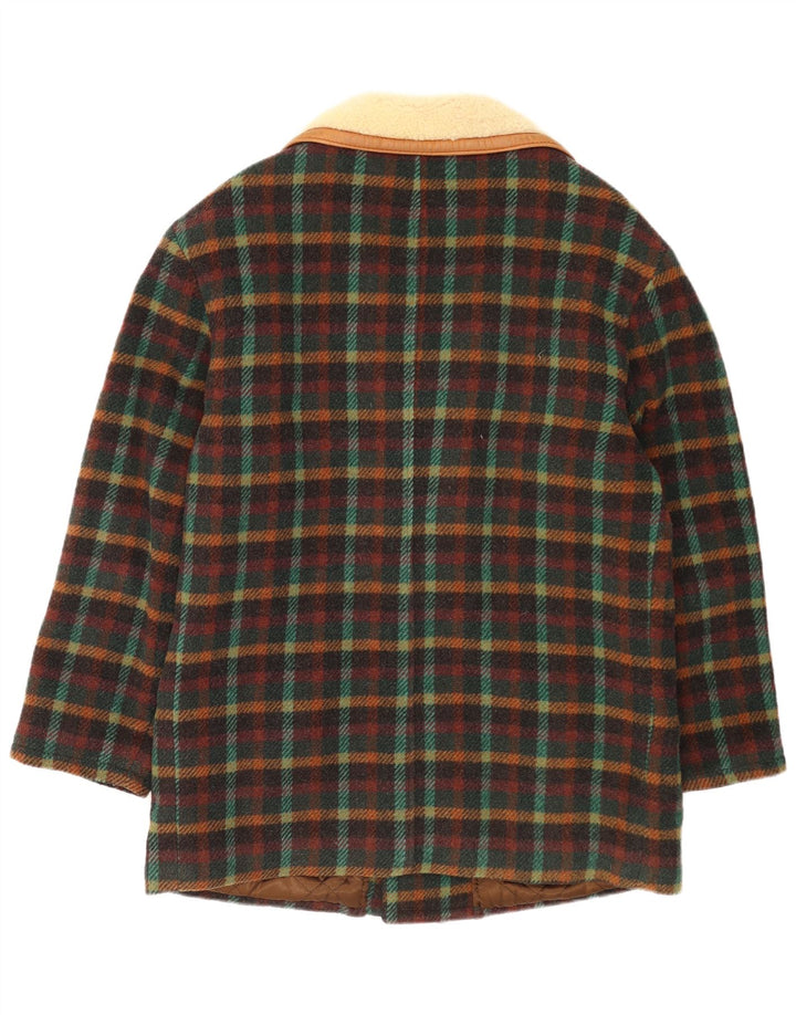 INDIOS Overfrakke til mænd UK 40 Stor flerfarvet ternet