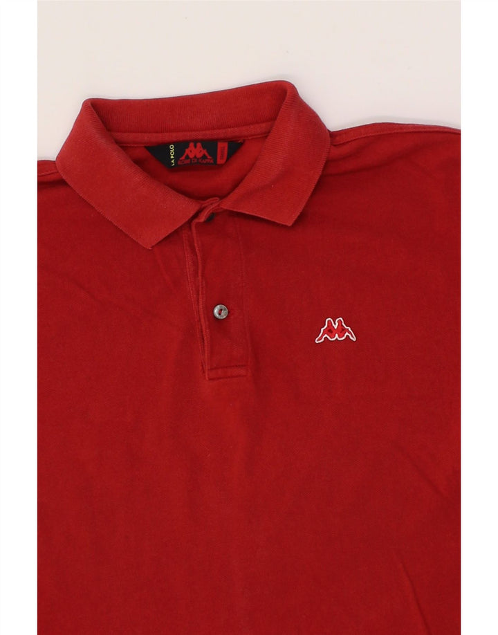KAPPA Mens Polo Shirt Small Red Cotton Vintage Kappa and Second-Hand Kappa from Messina Hembry 