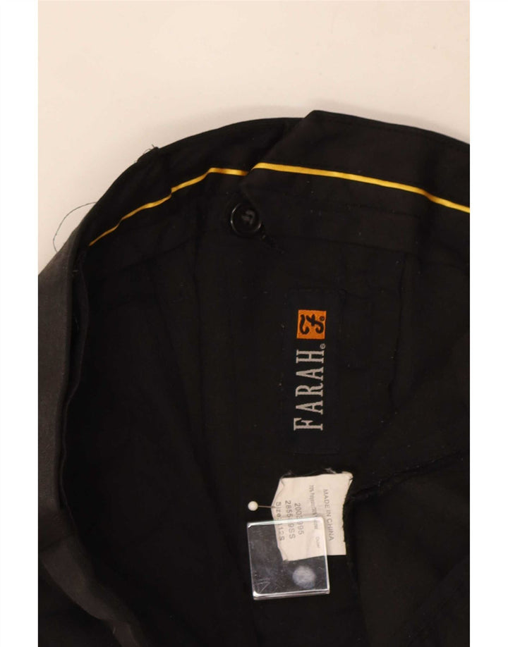 Farah Herre Pegged Suit Bukser W41 L26 Sort Polyester