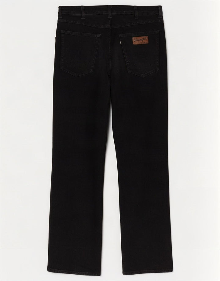 Wrangler Herre Utah Straight Jeans W36 L34 Sort Bomuld