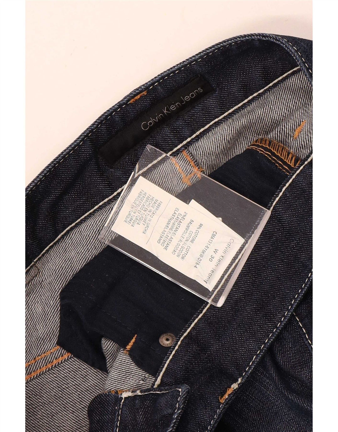 Calvin Klein Dame Bootcut Jeans W30 L32 Marineblå Bomuld