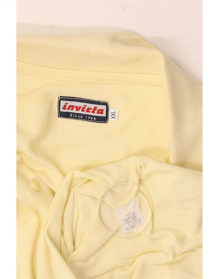Invicta herre poloshirt 2XL gul bomuld